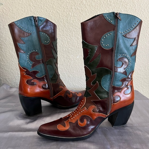 Jeffrey Campbell Saddle Up Western Pull On Boots 9 SOLD OUT - Picture 12 of 12